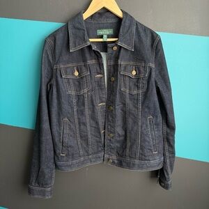Lauren Ralph Lauren Dark Blue Jean Jacket